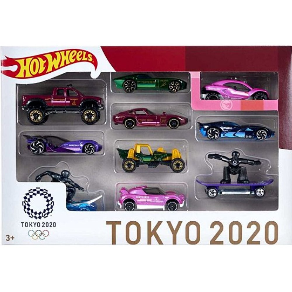 Mattel Hot Wheels Tokyo 2020 Olympics 10 Car Collector's Pack SEALED Dune Daddy
